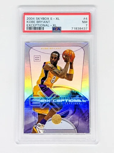 2004-05 E-XL Exceptional XL #4EXQ Kobe Bryant PSA 7 Los Angeles Lakers HOF SSP