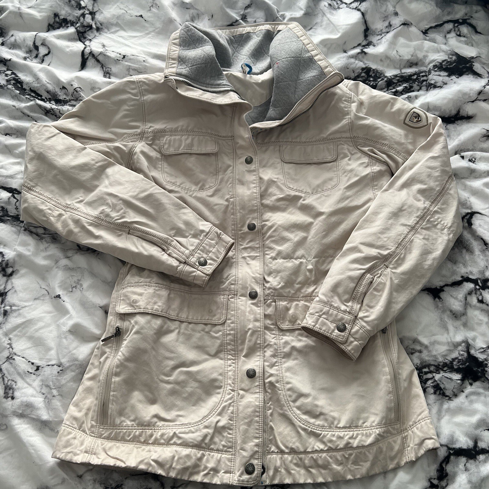 Kuhl Lena Cargo Military utility jacket Size Small Gem