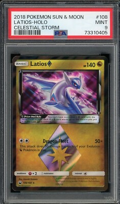 PSA9】ラティオスEX 英語 101/108 Latios FULL ART Latios EX ULTRA