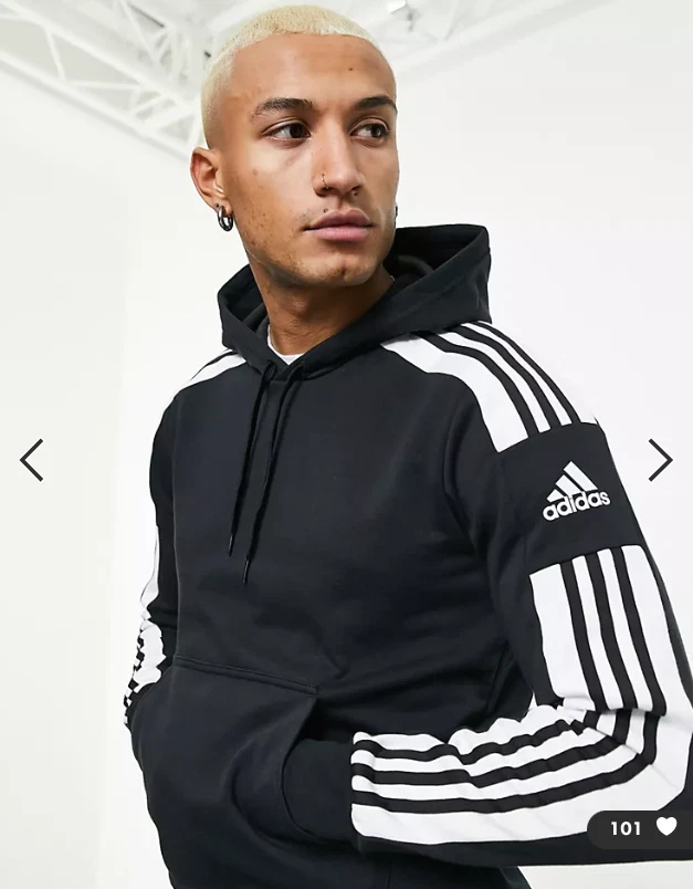 adidas Performance Football Soccer SQUADRA21 Training Jumper Pullover Top Black - Image 3 of 4