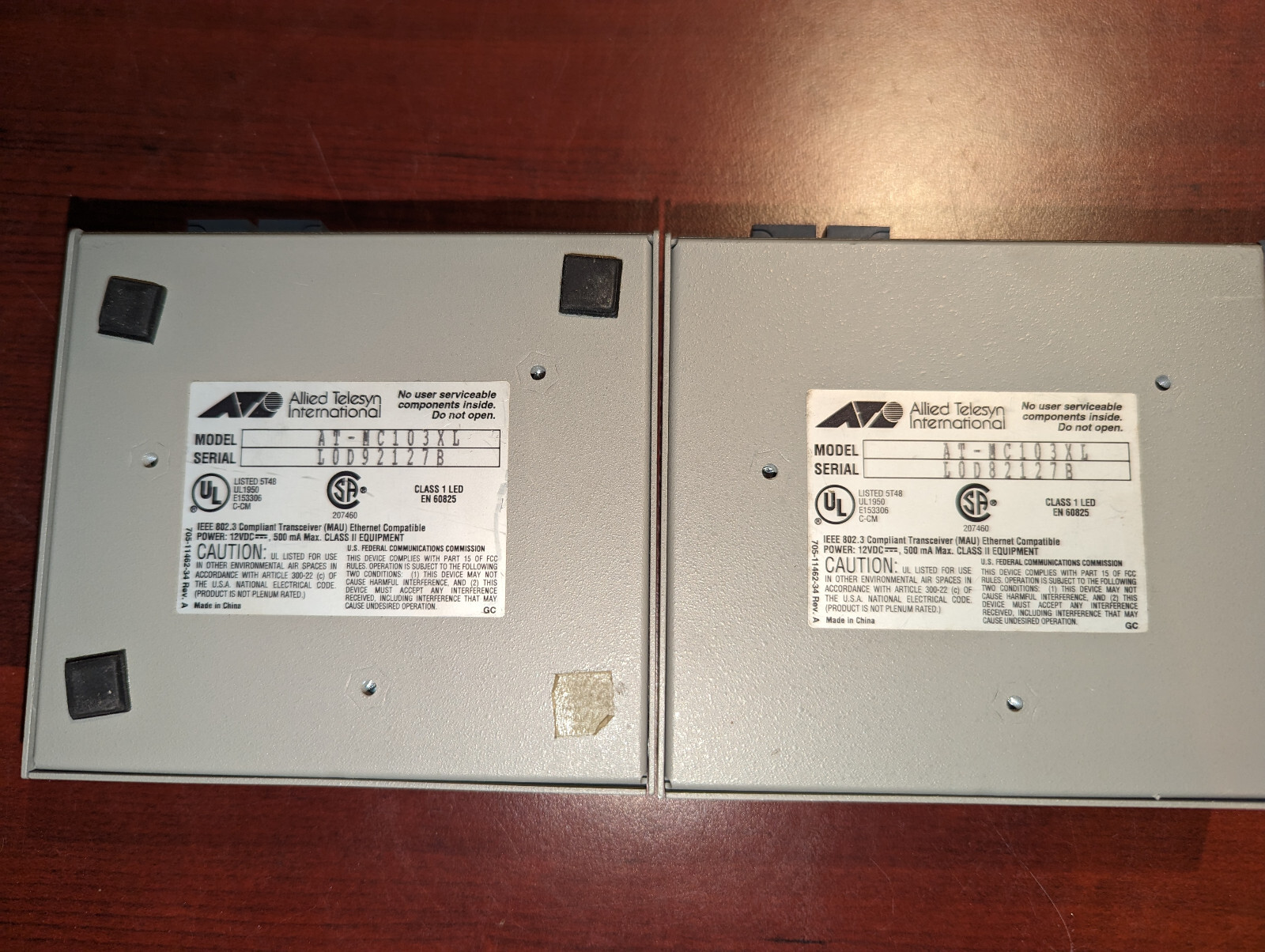(1) Allied Telesyn AT-MC103XL Fast Ethernet Media Converter NO POWER ...