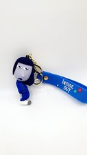 1 Cute Disney Inside Out 2 PVC Bag Hanger Keychains Key Rings ..ENNUI