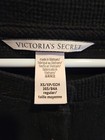 Victoria's Secret Pajama Top Thermal Henley Crop Black Sz XS — photo 2
