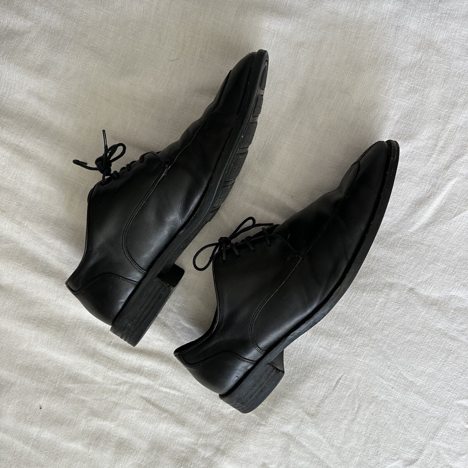 SAOLA Abito uomo Cole Haan Derby in pelle nera punta liscia taglia 10 5 M