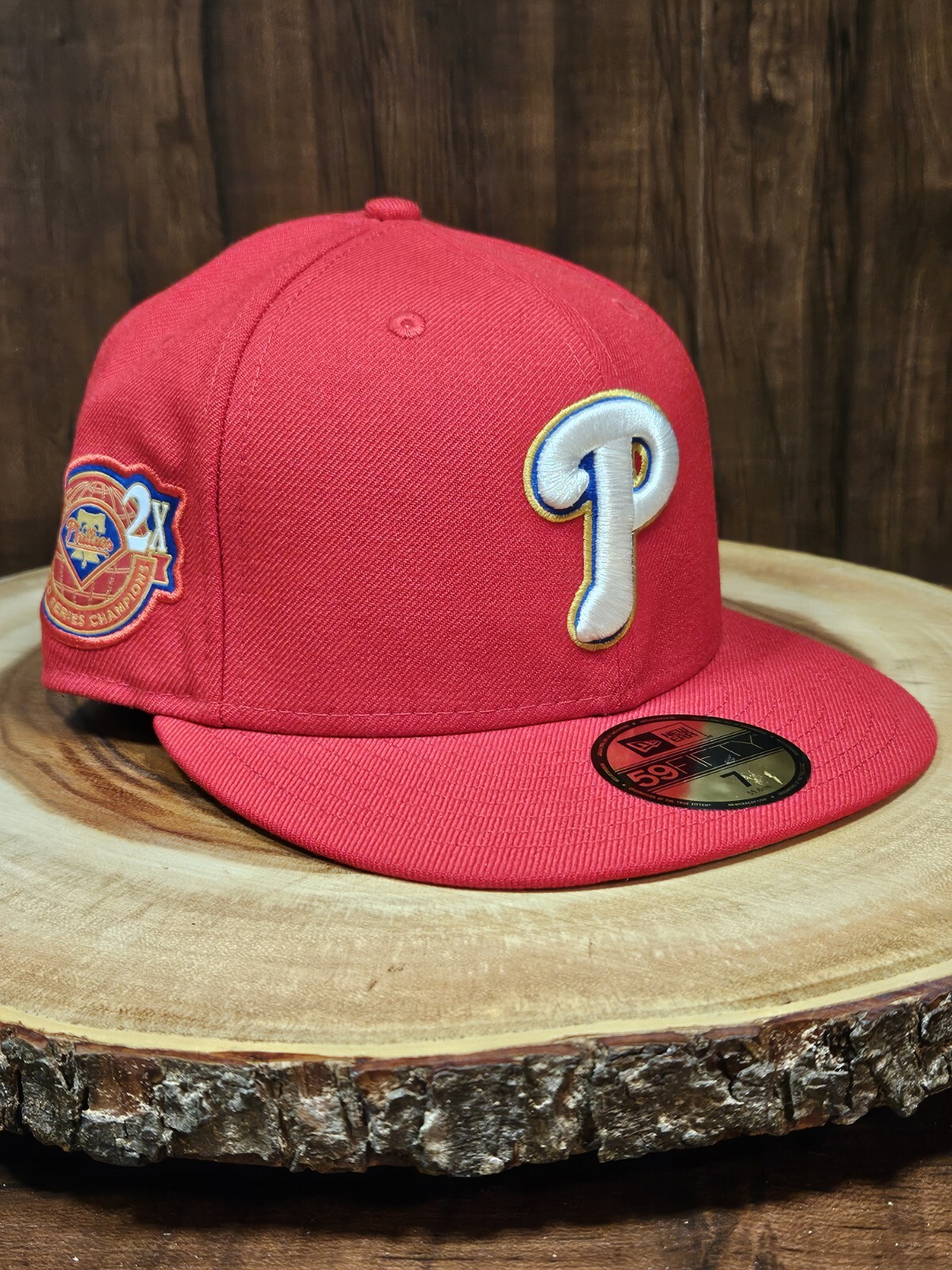 Philadelphia Phillies New Era 59Fifty Fitted Cap Size 7 2X World Series Champions