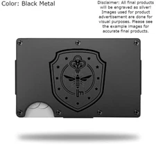 Custom "MAGICIANS BRAKEBILLS LOGO" Laser Engraved Wallet - Pick A Wallet Color