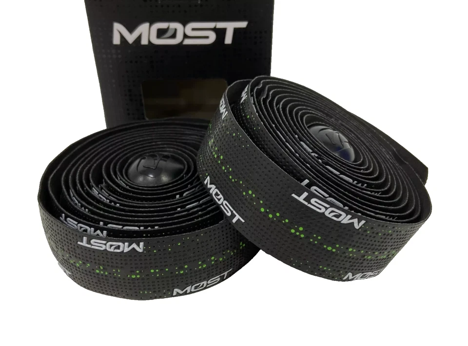 Pinarello MOST Handlebar Tape Ultragrip EVO High Performance 3mm Black  Green - Image 3 of 4