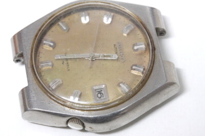Seiko 7025-8050 Japan automatic watch runs/stops, for repairs or parts   -17495