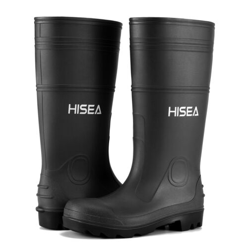 HISEA Men Folding Rain Boots Waterproof Anti-Slip Garden Hunting Work Knee Boots - Picture 24 of 53