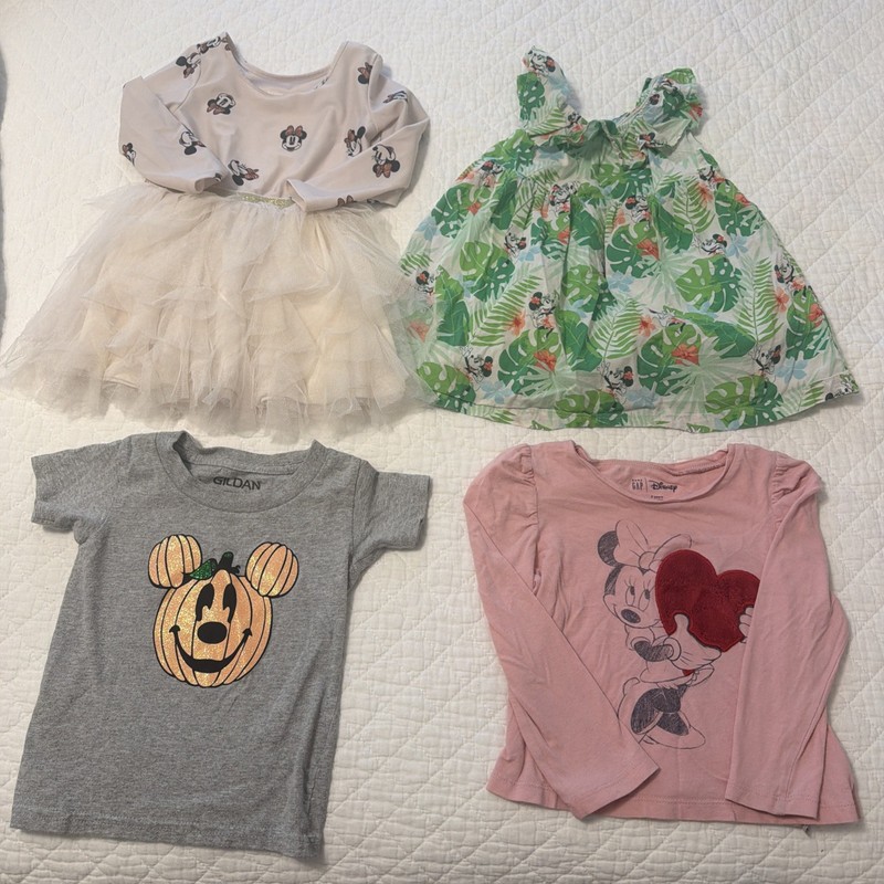 Girl Size 2t Disney Dresses And Shirts Lit Of 4