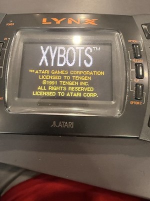 ATARI LYNX XYBOTS Boxed RETRO Gaming With Manual + Poster with Instructions nic