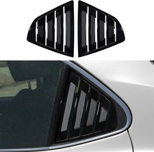 Rear Side Window Louvers Compatible for 2018 2019 2020 2021 2020 23 Glossy Black