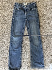 Ariat Denim Girl Blue Jeans Embroidered