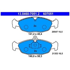Satz Bremsbeläge Bremsklötze vorne für Opel Corsa A S83 B S93 Tigra | 859727