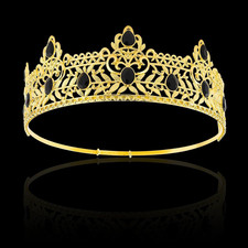 King Crowns for Men, Gold Prom King Crown Medieval Crown Royal Crown Medieval Re