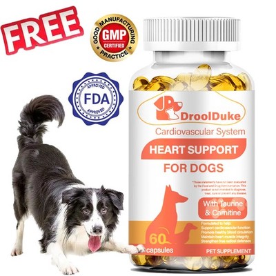 Dog heart supplements regulate heart rate w/L-Taurine L-Carnitine & CoQ10