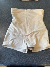 Flexees by Maidenform High-Waist Boyshort Shapewear Size Large Beige