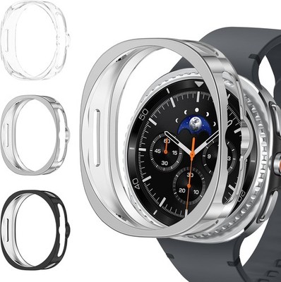 3 Pack Soft TPU Case for Samsung Galaxy Watch 8 Classic 46mm Anti-Slip Protectio