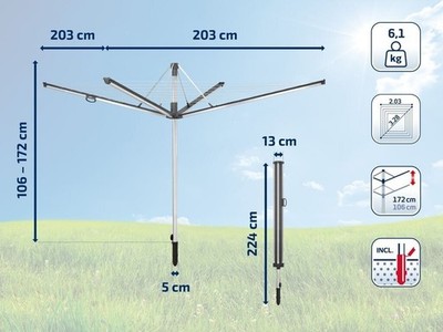 Leifheit Linomatic 500 Plus Wäschespinne (85110)