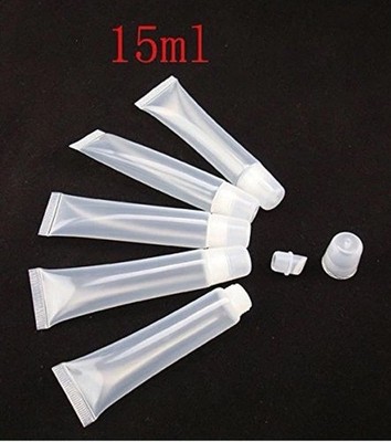 70 Pcs  - 15 ml Empty Plastic Lip Gloss Lotion Tubes Containers