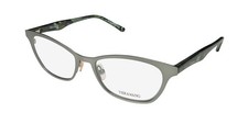 NEW VERA WANG V352 EYEWEAR CAT EYE FULL-RIM WOMENS FE GREEN 51-17-140 METAL 