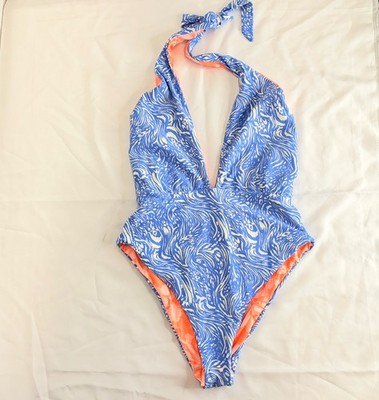 Maaji reversible one piece swimsuit Size L, halter neck, beach, summer, coastal