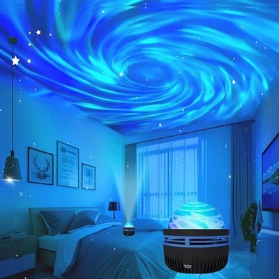 Galaxy Star Projector Night Light Aurora Nebula LED Lamp Bedroom Home Decor_New