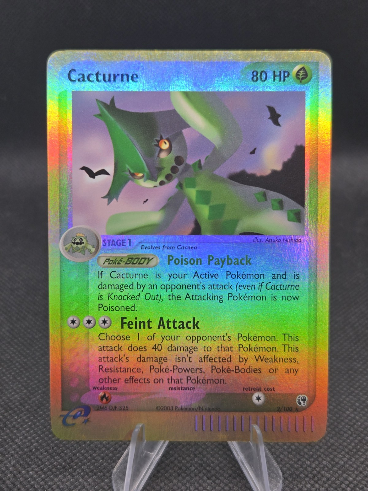Cacturne (Reverse Holo) 2/100 Pokemon EX Sandstorm - NM