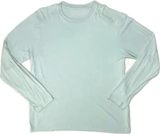 Free Fly Shirt Mens Large Blue Bamboo Shade Long Sleeve Lightweight Outdoor UPF