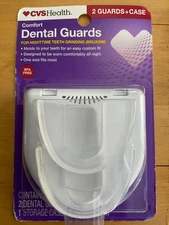 DENTAL NIGHT GUARDS CVS Health Comfort  (2) + Case For Night time Teeth Grinding
