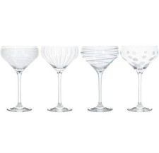 Image of MIKASA CHEERS 4 CHAMPAGNE SAUCERS