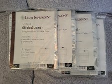 Lot of 4: Light Impressions SlideGuard Archival Polypro Storage Pages 2x2 SLIDE