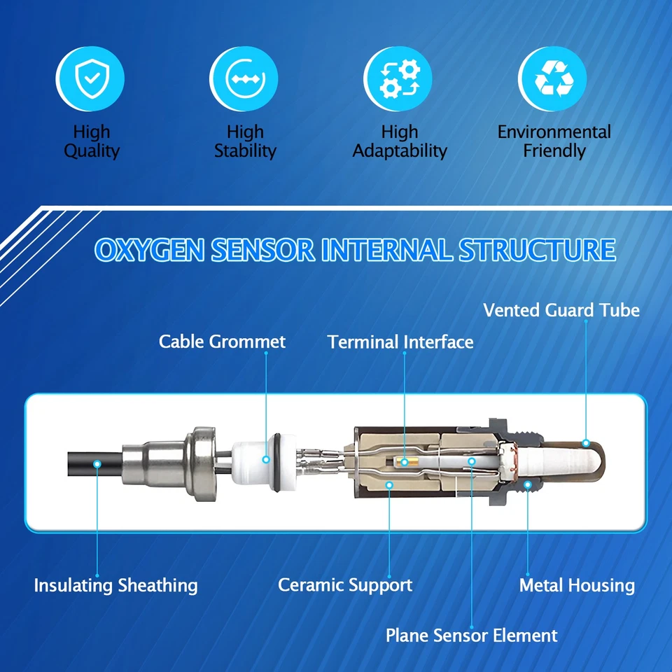 OEM 2Pcs Up&Downstream Oxygen O2 Sensor For 2012-2015 Mercedes-Benz SLK250 C250 - Image 3 of 4
