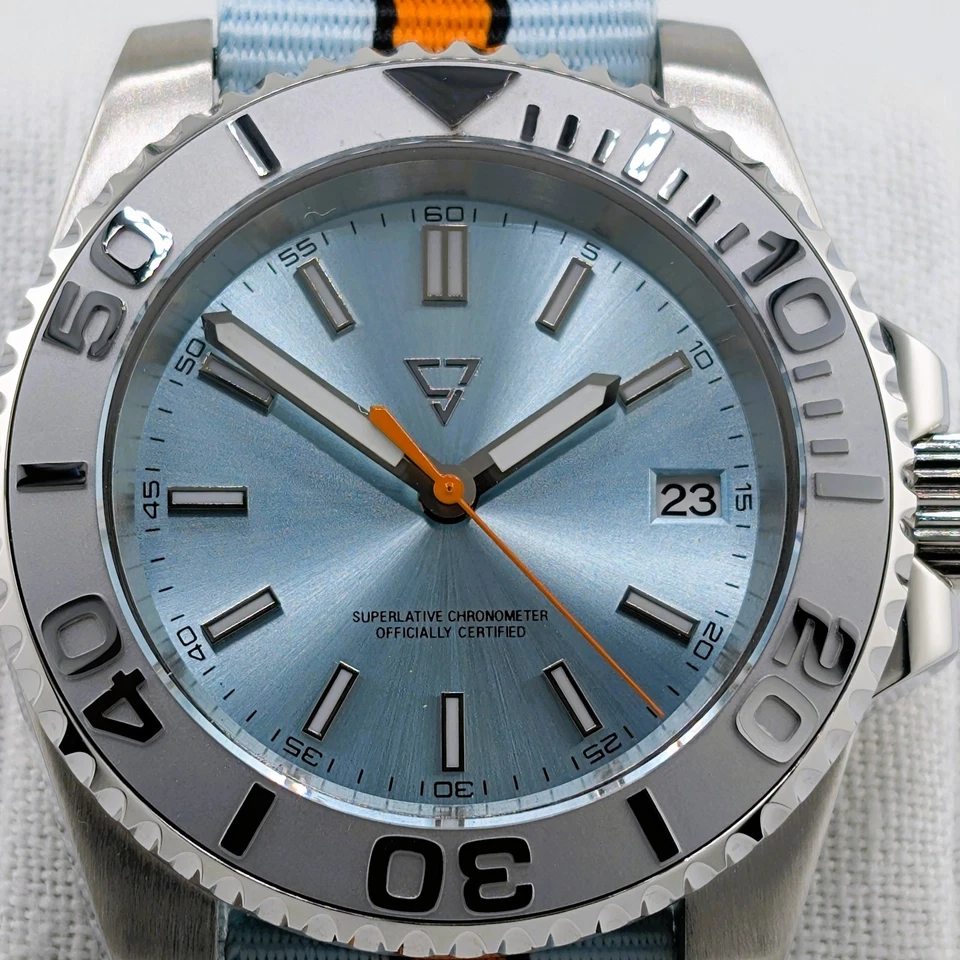 Reloj Diver Gulf (Azul/Naranja) 40mm NH35 Cristal de Zafiro - ¡6 Meses de Garantía! - Imagen 4 de 4