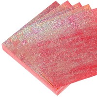 100 Blatt Glitzer-Origami-Papier,15,2 X 15,2Cm,Quadratisch,Einseitig,Rot
