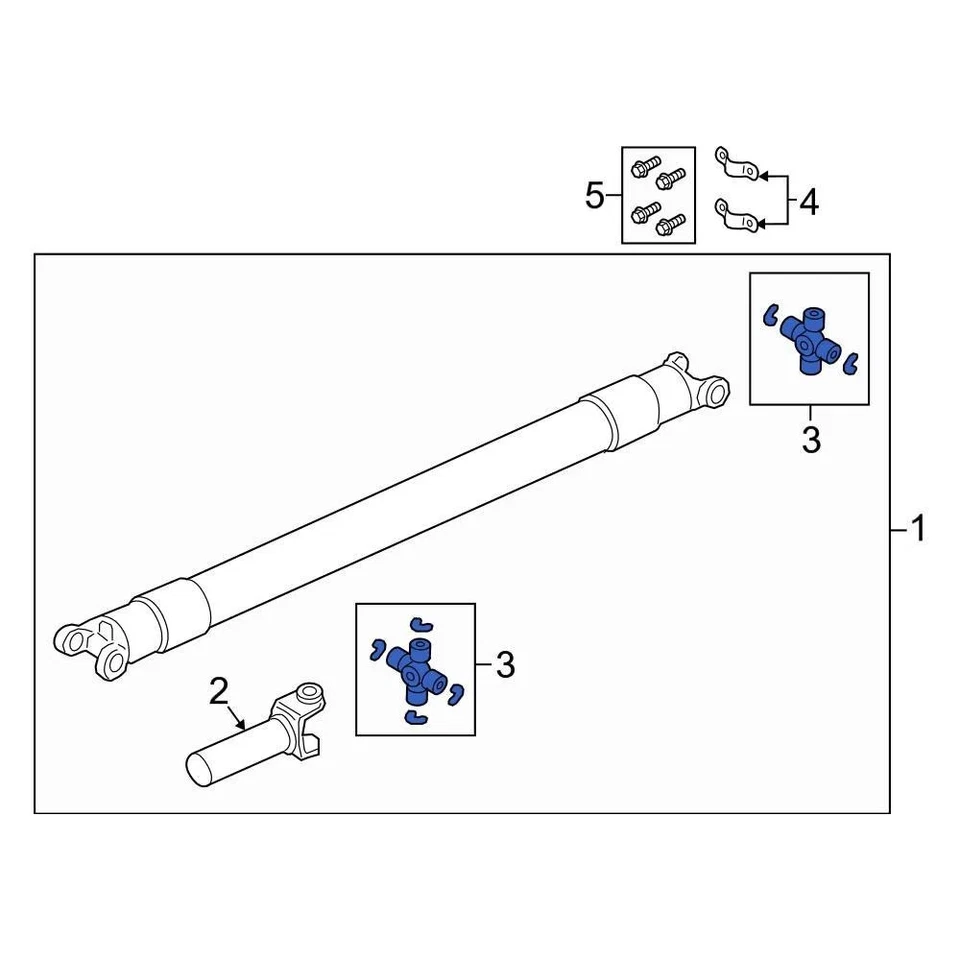 For Ford F-450 Super Duty 2005-2022 Ford 5C3Z3249BA Front Right Universal Joint Foto 3 de 4