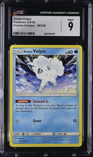Alolan Vulpix graded CGC 9 for sale on eBay