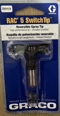 GRACO RAC 5 SWITCHTIP REVERSIBLE SPRAY TIP - (NEW)   # 286419