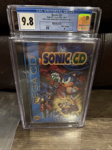Sonic CD Sega CD Sealed CGC 9.8 Not Wata 1993