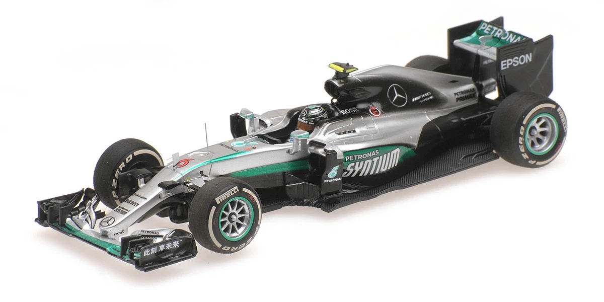 OPO 10 - Voiture Formule 1 1/24 Compatible avec Mercedes F1 W07 Hybrid - Nico Rosberg - 2016 - OR029