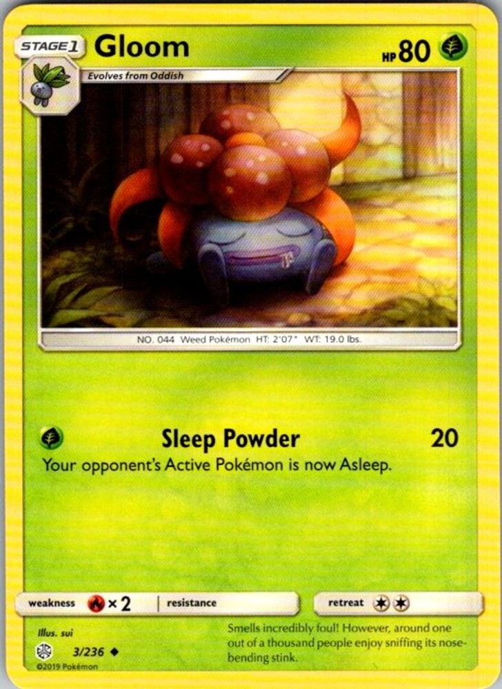 Pokemon SM - Cosmic Eclipse Gloom 3/236 NM