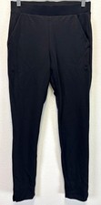 HUE Ultra Leggings with Wide Waistband Size Small Front Pockets Slit at Ankle