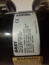 Gast 71R655-P317A-D402X 1/2 HP Rocking Piston Compressor Pump Motor Pulled Worki