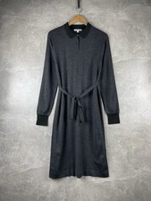 JW Anderson x Uniqlo Knit Polo Dress with Waist Tie Dark Grey Size S