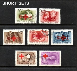 HUNGARY _ 1957 'RED CROSS' 7 _ USED ____(951)