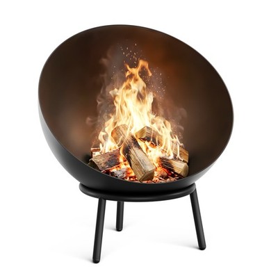 Blumfeldt Fireball 66 cm Feuerschale Stahl kippsicher robust Garten Feuerstelle