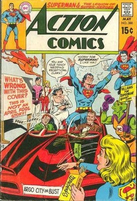 Action Comics (1938) # 388 (4.0-VG) Water damage, Legion of Super-Heroes 1970