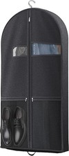 43" Travel Garment Bag with Accessories Zipper Pocket, Heavy Duty Suit Bag for S