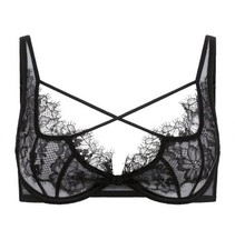 Genuine BNWT Agent Provocateur Palma Plunge Underwired Bra - Black - Size 34C