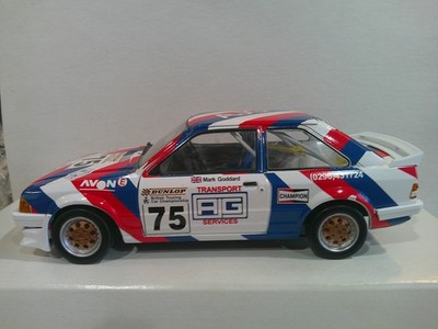 Sun Star Ford Escort Mk3 RS1600i Goddard #75 1/18 Scale #4966 Good++ No Box